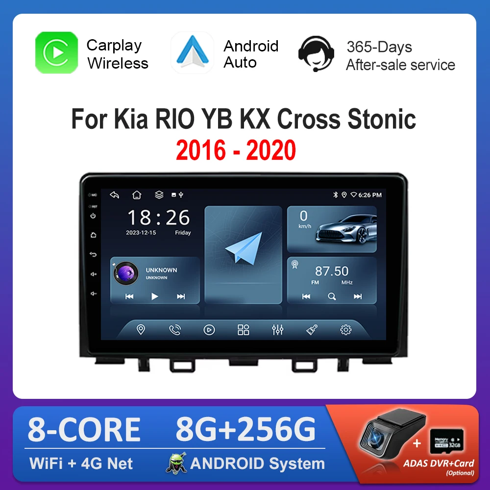 GPS Navigation Android Car Radio Multimedia Video Player for Kia RIO YB KX Cross Stonic 2016 - 2020 Bluetooth IPS Screen 4G WiFi
GPS Navigation Android Car Radio Multimedia Video Player for Kia RIO YB KX Cross Stonic 2016 - 2020 Bluetooth IPS Screen 4G WiFi