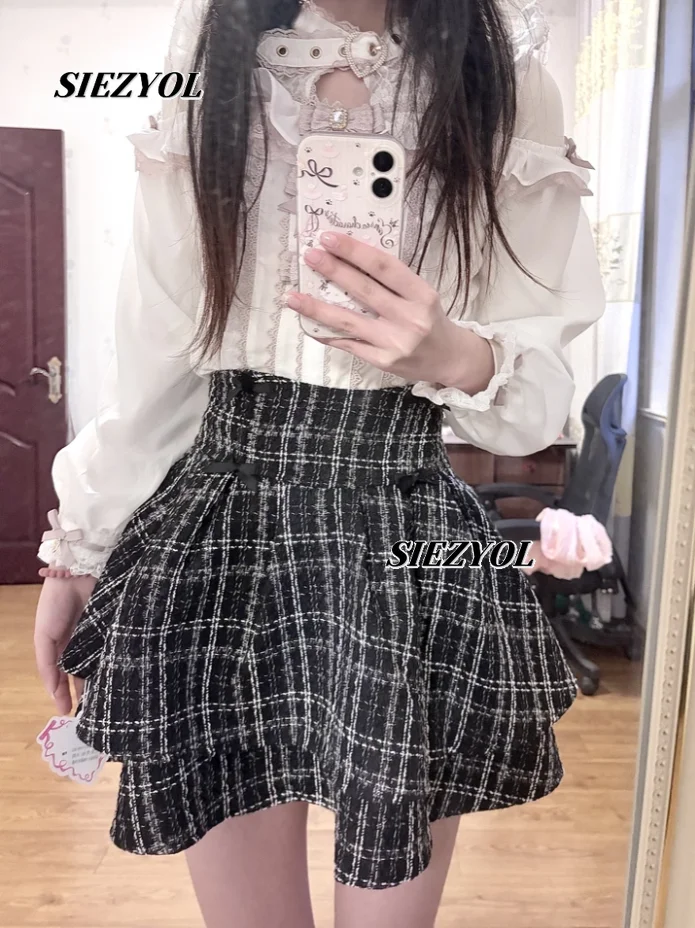 Japanese Original Bow Double-layer Mine Mass-produce Tweed Mini Skirt 2026 Autumn New High-waisted Slimming Ruffle Pleated Skirt
Japanese Original Bow Double-layer Mine Mass-produce Tweed Mini Skirt 2026 Autumn New High-waisted Slimming Ruffle Pleated Skirt
