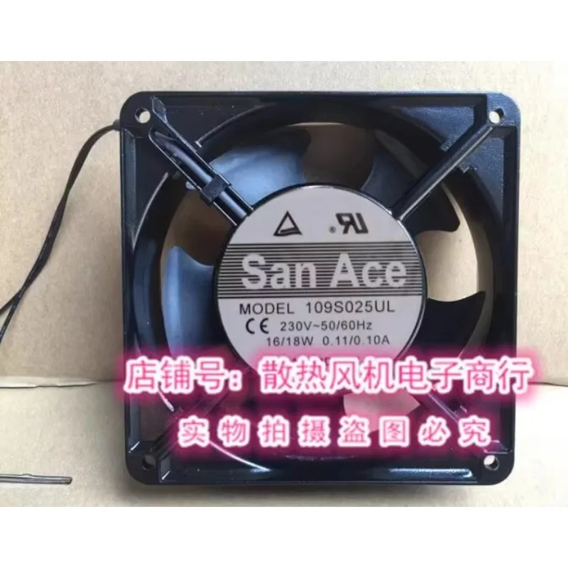 SANYO DENKI 109S025UL AC 230V 0.11/0.10A 120x120x38mm Server Cooling Fan
SANYO DENKI 109S025UL AC 230V 0.11/0.10A 120x120x38mm Server Cooling Fan