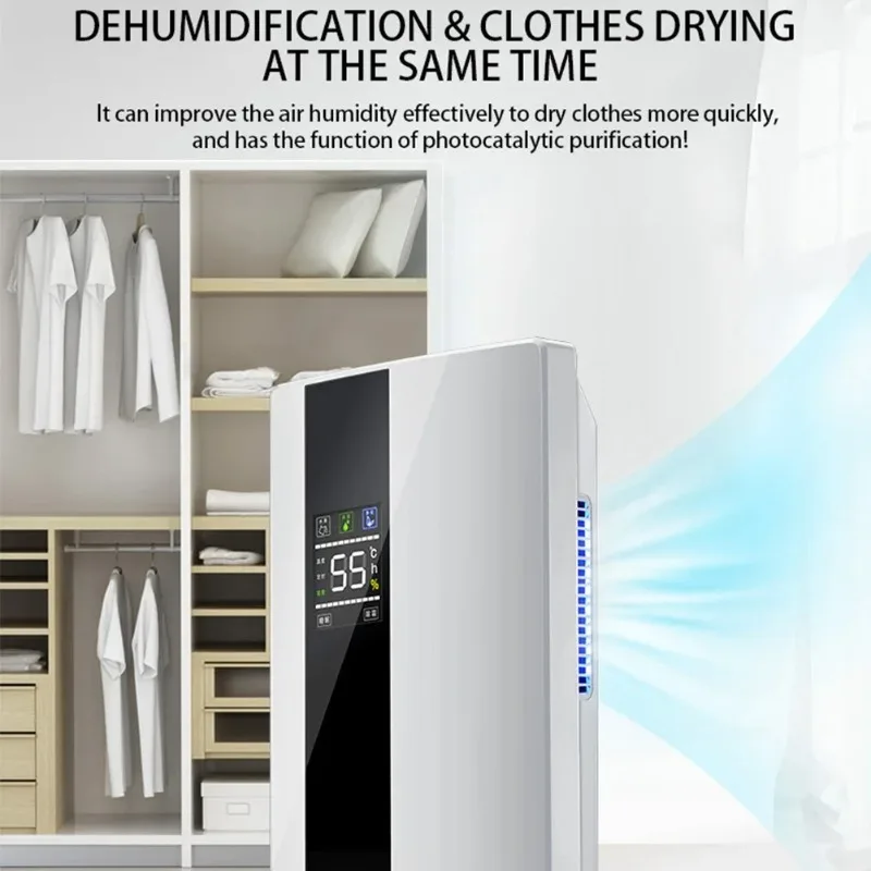 Интеллектуальный дистанционный осушитель 2200 мл, бесшумный осушитель воздуха, очиститель, контроль влажности, размораживание, домашняя машина для поглощения влаги
Интеллектуальный дистанционный осушитель 2200 мл, бесшумный осушитель воздуха, очиститель, контроль влажности, размораживание, домашняя машина для поглощения влаги