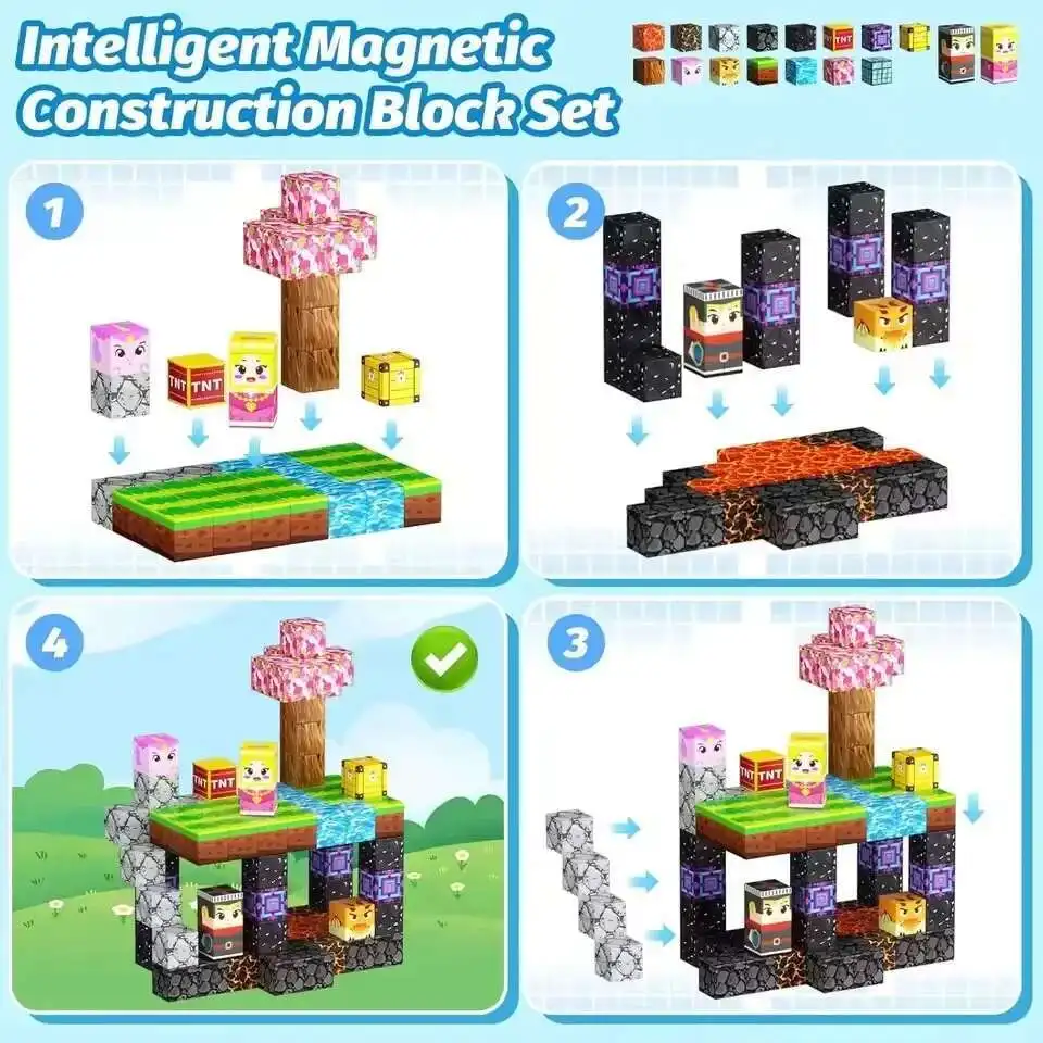 Магнитные блоки, игрушка, набор Mine Magnet World для мальчиков и девочек, STEM, сенсорные кубики Монтессори для малышей, подарок
Магнитные блоки, игрушка, набор Mine Magnet World для мальчиков и девочек, STEM, сенсорные кубики Монтессори для малышей, подарок