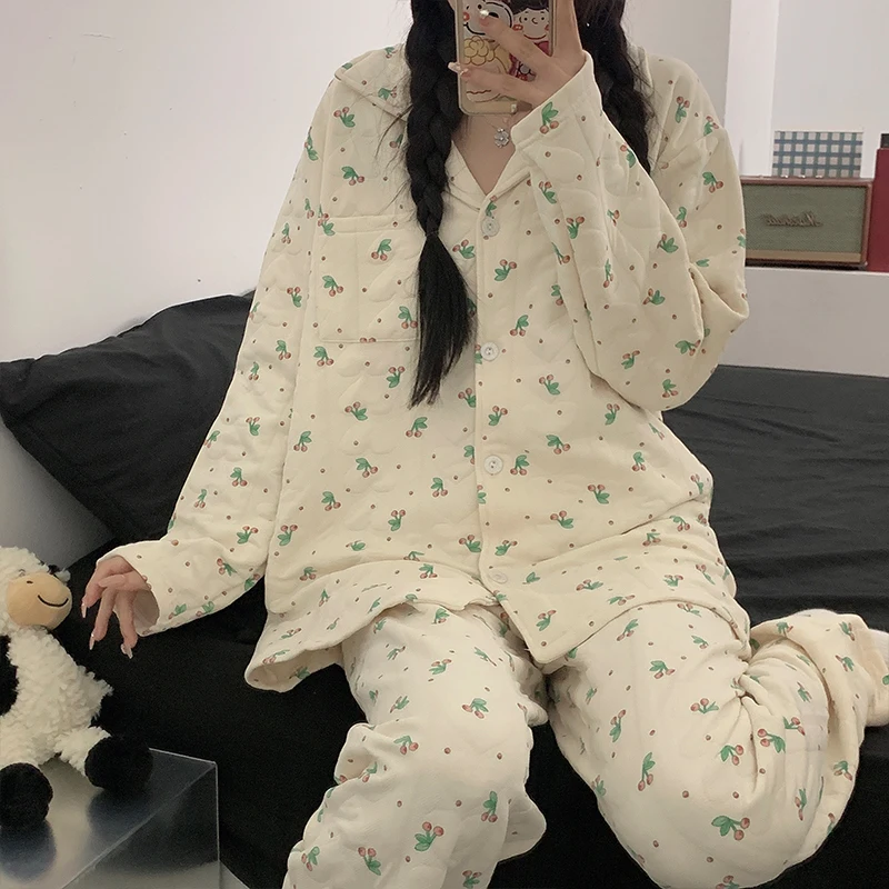 Pajama Sets Birthday Women Terry Winter Tie Front Calf Length Thickened Warm Female Loungewear Sleep Pants Comfortable Fluffy OL
Pajama Sets Birthday Women Terry Winter Tie Front Calf Length Thickened Warm Female Loungewear Sleep Pants Comfortable Fluffy OL