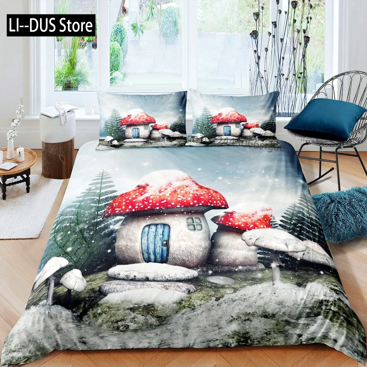 Snow Mountain Bedding Set Winter Snow Scene Comforter Cover for Boys Girls Kids 3D Duvet Cover Set Bedroom Decor 3 Pcs Full Size
Snow Mountain Bedding Set Winter Snow Scene Comforter Cover for Boys Girls Kids 3D Duvet Cover Set Bedroom Decor 3 Pcs Full Size