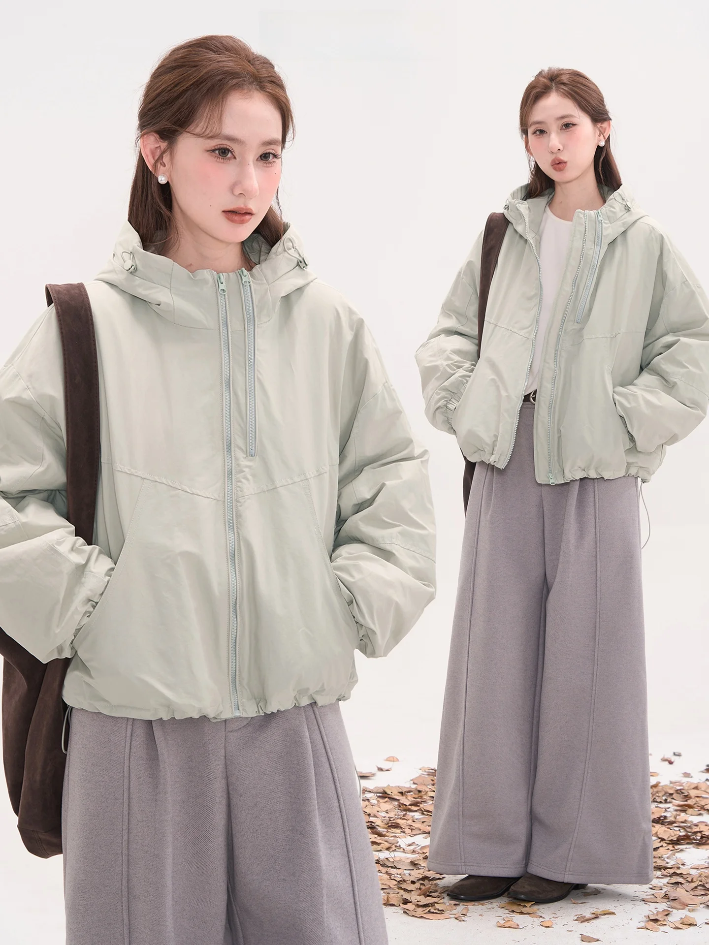 Heme Flower Field Window Double Zipper Hooded down Jaet Women's Winter Warm Casual Sle Du down ort Coat
Heme Flower Field Window Double Zipper Hooded down Jaet Women's Winter Warm Casual Sle Du down ort Coat