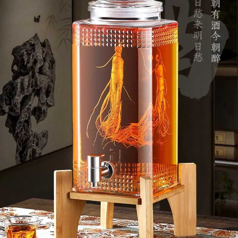 Wine Fermentation Jar High-End Sealed Household Wine Jar Wine Brewing Special with Faucet Glass Sealed Can
Wine Fermentation Jar High-End Sealed Household Wine Jar Wine Brewing Special with Faucet Glass Sealed Can
