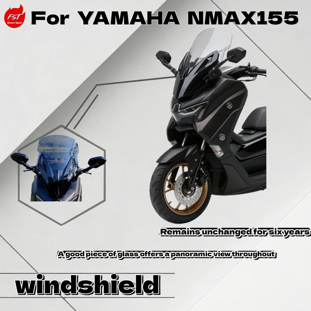 Зеркало для Yamaha NMAX155 2025 года с измененным расположением, переднее ветровое стекло из поликарбоната
Зеркало для Yamaha NMAX155 2025 года с измененным расположением, переднее ветровое стекло из поликарбоната