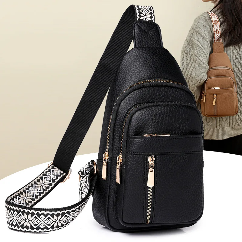 New bags, women's breast bags, retro versatile pu messenger bags, casual and fashionable women's shoulder bags.
New bags, women's breast bags, retro versatile pu messenger bags, casual and fashionable women's shoulder bags.
