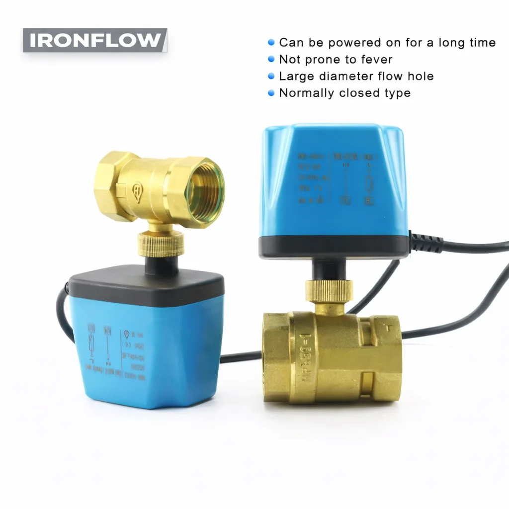 1/2" to 2" AC 220V DC 12V24V Normally Closed 2-Wire 1-Control Brass Electric Ball Valve for Water/Oil/Air Replace Solenoid Valve
1/2" to 2" AC 220V DC 12V24V Normally Closed 2-Wire 1-Control Brass Electric Ball Valve for Water/Oil/Air Replace Solenoid Valve