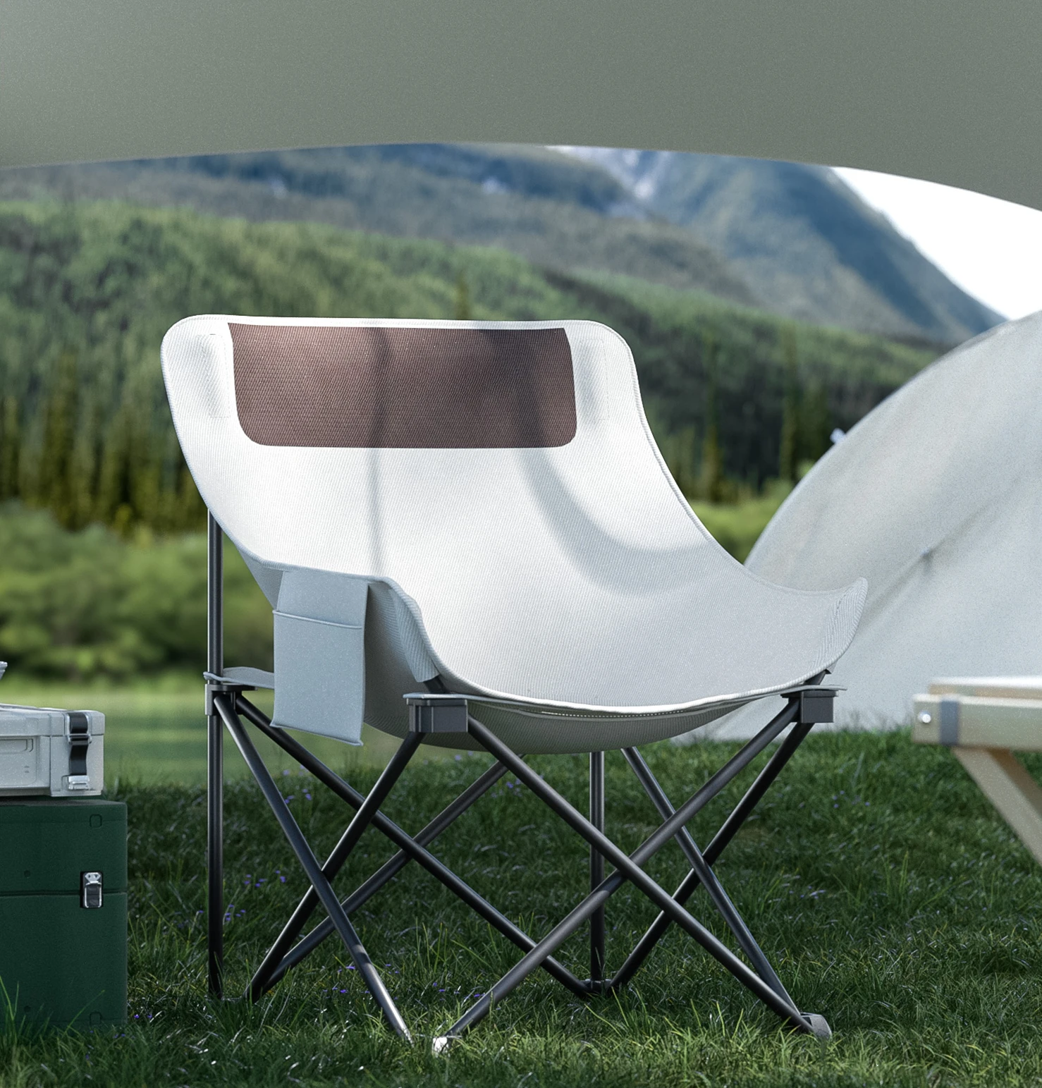 Outdoor Folding chair portable moon chair picnic camping table chair equipment supplies
Outdoor Folding chair portable moon chair picnic camping table chair equipment supplies