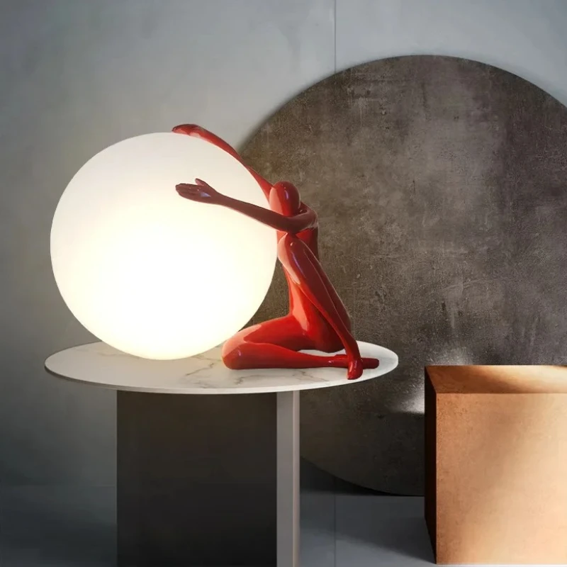 High-end Moon Desk Lamp Nordic Creative Spherical Circular Humanoid Ball Shaped Table Light LED Art Living Room Bedside Dimming
High-end Moon Desk Lamp Nordic Creative Spherical Circular Humanoid Ball Shaped Table Light LED Art Living Room Bedside Dimming