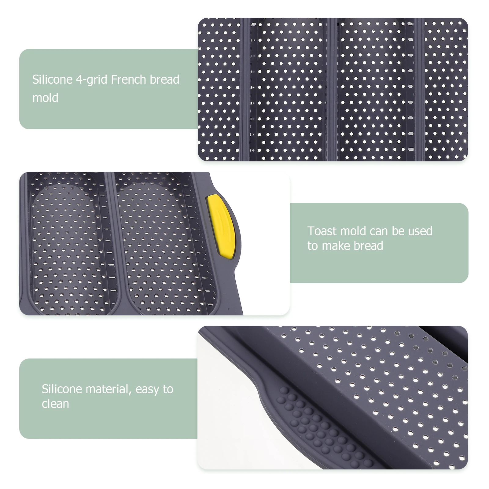French Bread Mold 4 Slot Silicone Loaf Pan Nonstick Baking Tray Cake Molds French Bread Bakeware Supplies Kitchen Tools
French Bread Mold 4 Slot Silicone Loaf Pan Nonstick Baking Tray Cake Molds French Bread Bakeware Supplies Kitchen Tools