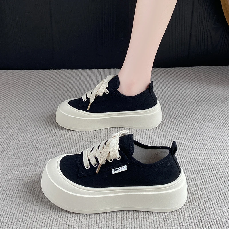 CRLAYDK Classic Platform Canvas Shoes for Women Low Top Casual Sneakers Ladies Lace Up Fashion Walking Comfortable Tennis
CRLAYDK Classic Platform Canvas Shoes for Women Low Top Casual Sneakers Ladies Lace Up Fashion Walking Comfortable Tennis