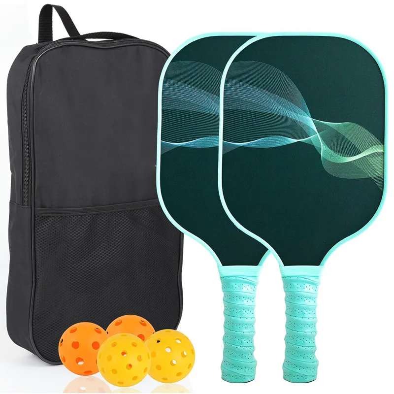 Lightweight Fiberglass Pickleball Paddle Set 2 Paddles 4 Pickleballs 1 Pickleball Bag
Lightweight Fiberglass Pickleball Paddle Set 2 Paddles 4 Pickleballs 1 Pickleball Bag