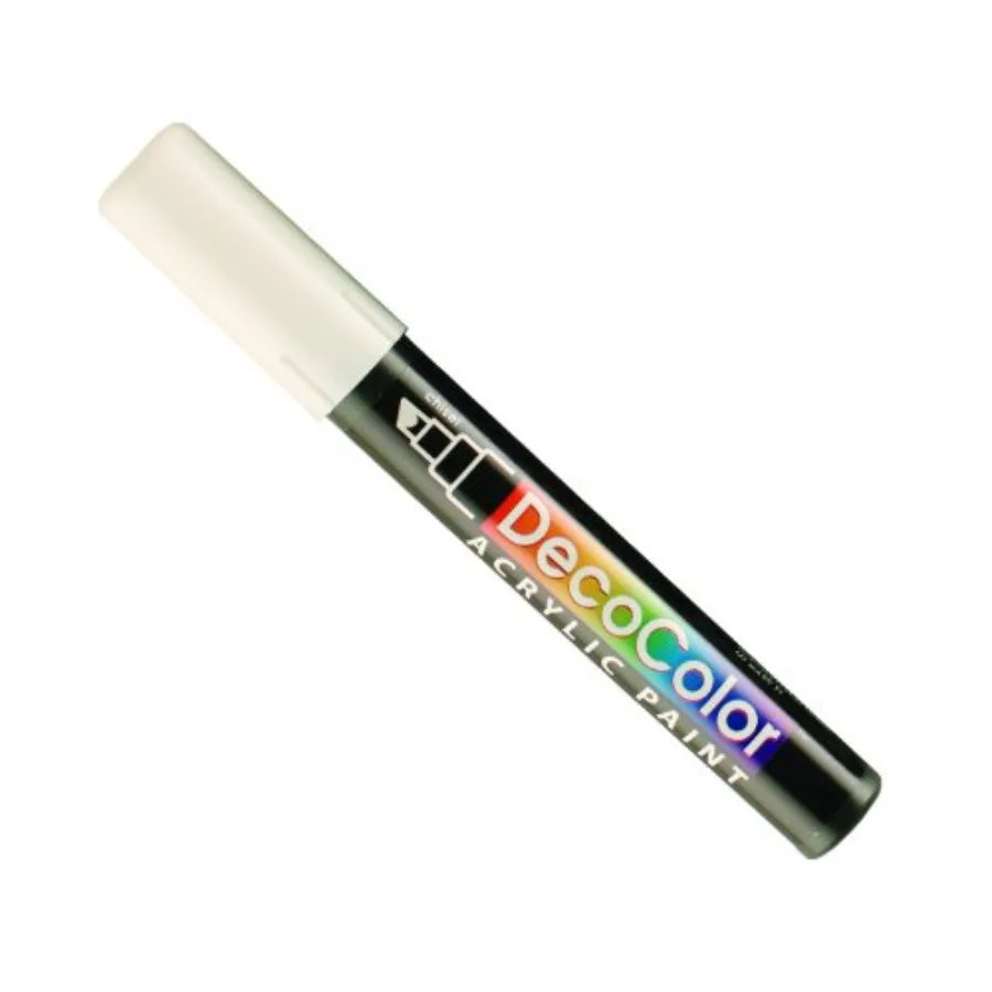 Uchida Marvy Deco Color Chisel Tip Acrylic Paint Marker, White
Uchida Marvy Deco Color Chisel Tip Acrylic Paint Marker, White