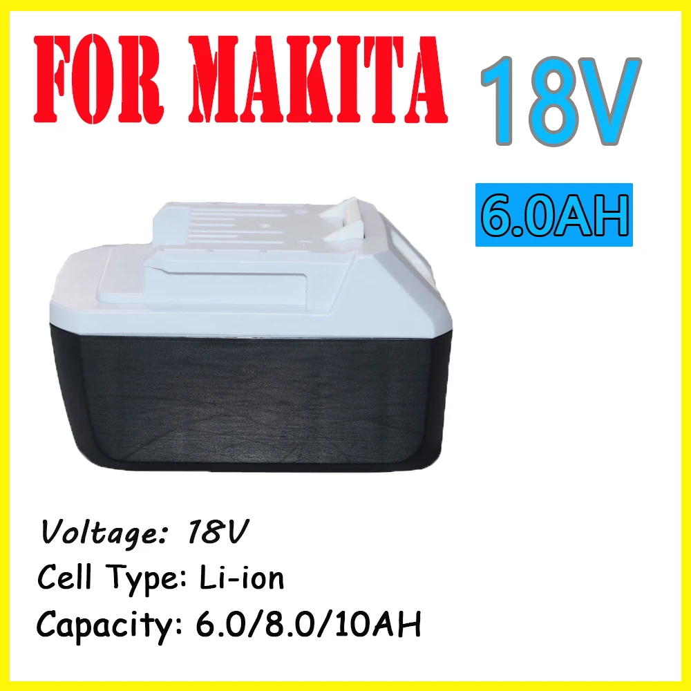 for replacing wireless power tools battery for BL1840G BL1811G For Makita 18V 6.0Ah/8.0Ah/10.0Ah Li-ion rechargeable battery
for replacing wireless power tools battery for BL1840G BL1811G For Makita 18V 6.0Ah/8.0Ah/10.0Ah Li-ion rechargeable battery