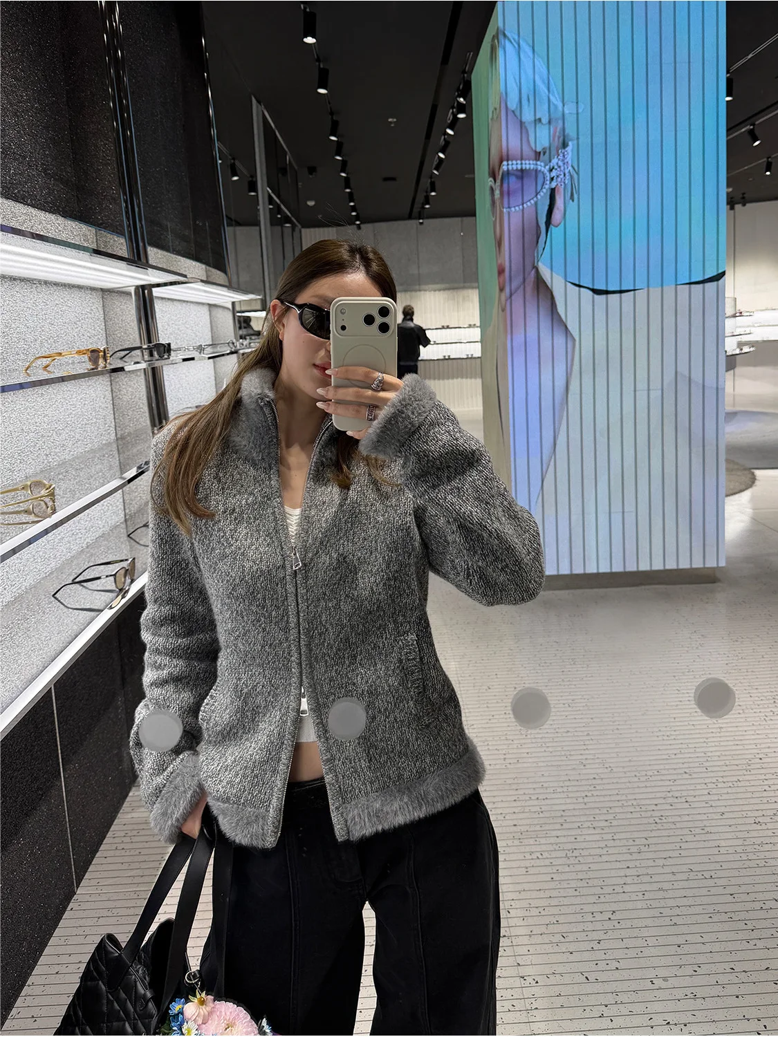 D YANGJUN Lazy Style Deconstructed Patchwork Stand Collar Sweater Jacket Double Zipper Design Cotton Wool Knitted Open Cardigan
D YANGJUN Lazy Style Deconstructed Patchwork Stand Collar Sweater Jacket Double Zipper Design Cotton Wool Knitted Open Cardigan