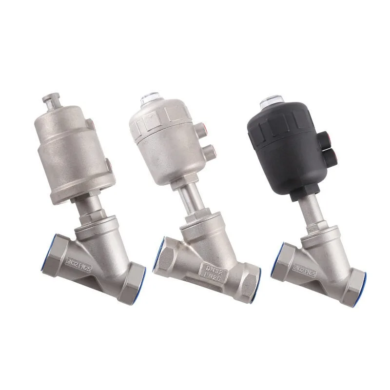 304Stainless steel angle seat valve pneumatic high temperature and corrosion resistant steam shut-off valve DN15 DN20 DN25 DN50
304Stainless steel angle seat valve pneumatic high temperature and corrosion resistant steam shut-off valve DN15 DN20 DN25 DN50