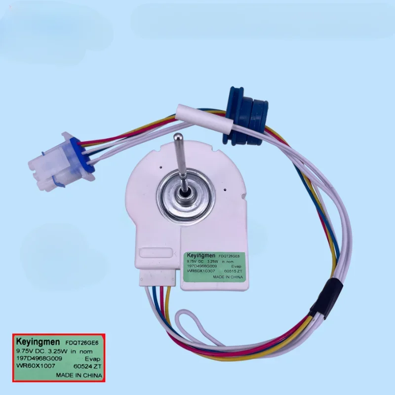 Double Door Fan Motor for Panasonic Refrigerator Freezer Fan with Thermal Sensing FDQT26GE6 9.75V
Double Door Fan Motor for Panasonic Refrigerator Freezer Fan with Thermal Sensing FDQT26GE6 9.75V