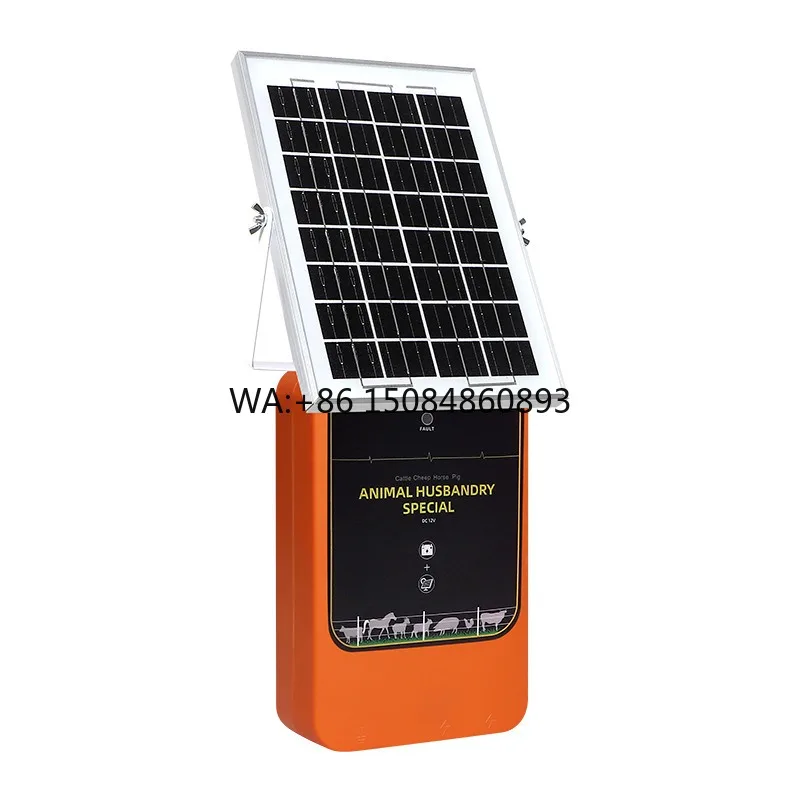 Solar Energy Electric Fence Powered Portable Pulse Electric Ranch Fence Energizer Amplifier for Farm Animals with 8-12KV Output
Solar Energy Electric Fence Powered Portable Pulse Electric Ranch Fence Energizer Amplifier for Farm Animals with 8-12KV Output