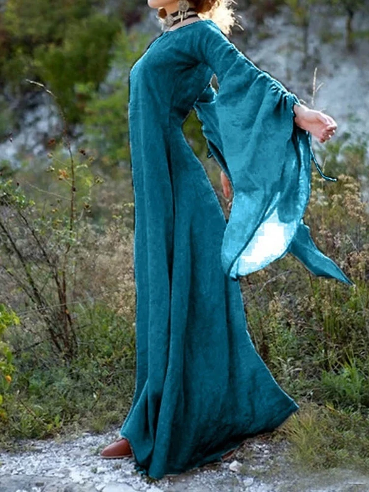 Elegant Long Sleeve round Neck Belted Dress Halloween Vintage Style Long Dress Women's Traditional Costume Stage Performance ...
Elegant Long Sleeve round Neck Belted Dress Halloween Vintage Style Long Dress Women's Traditional Costume Stage Performance ...