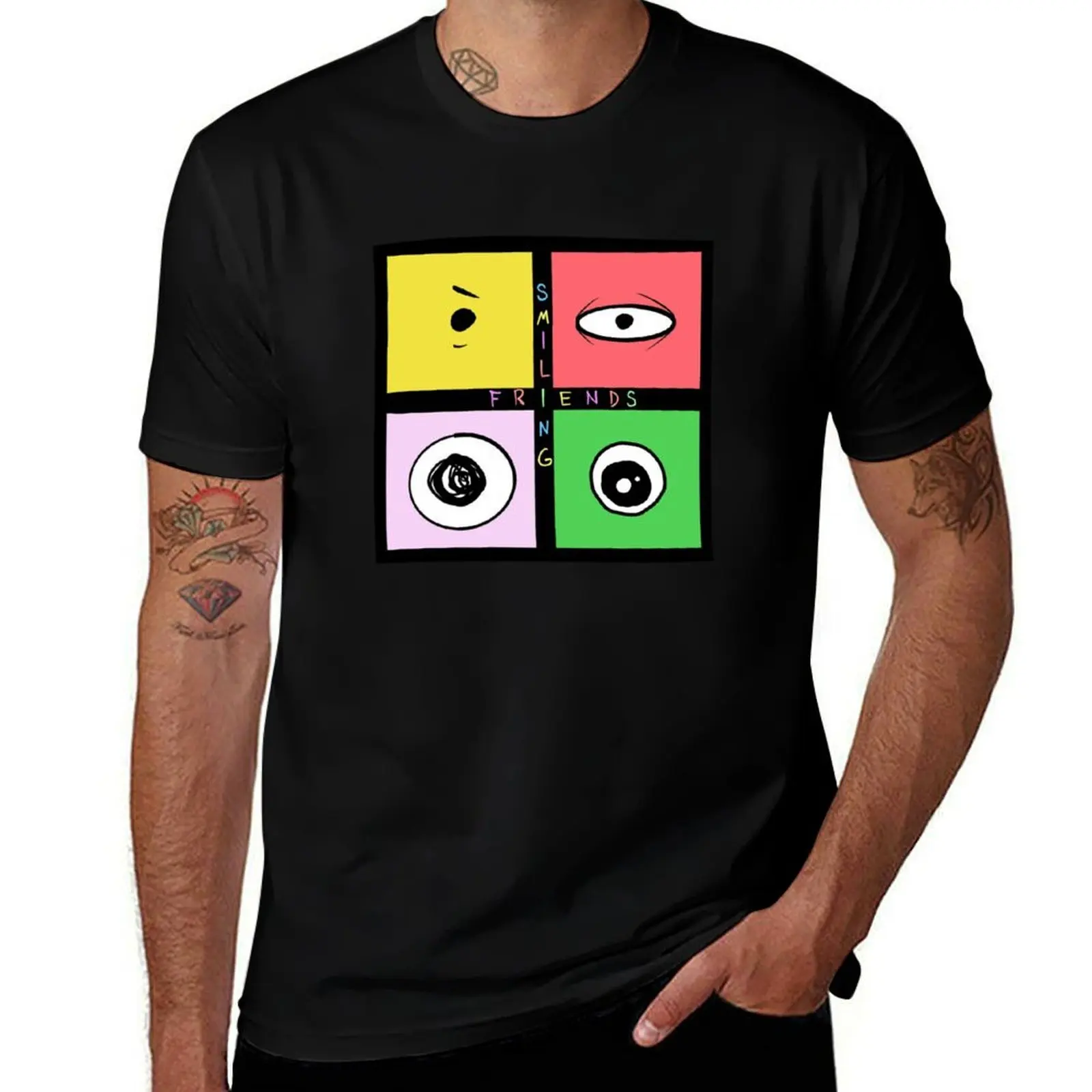 SMILING FRIENDS - poster. Gleb or Glep, bliblie, Pim, Alan, Grim (author's art) T-Shirt mens graphic t shirts T-Shirt
SMILING FRIENDS - poster. Gleb or Glep, bliblie, Pim, Alan, Grim (author's art) T-Shirt mens graphic t shirts T-Shirt