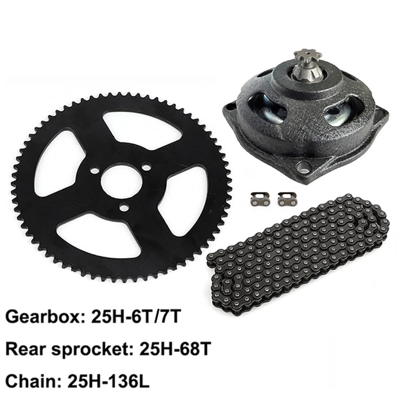 25H 136 Links Drive Chain With Drum Gear Box 68T Rear Sprocket Kit For 2 Stroke 47cc 49cc Engine Pocket Bike Mini Moto ATV Quad
25H 136 Links Drive Chain With Drum Gear Box 68T Rear Sprocket Kit For 2 Stroke 47cc 49cc Engine Pocket Bike Mini Moto ATV Quad