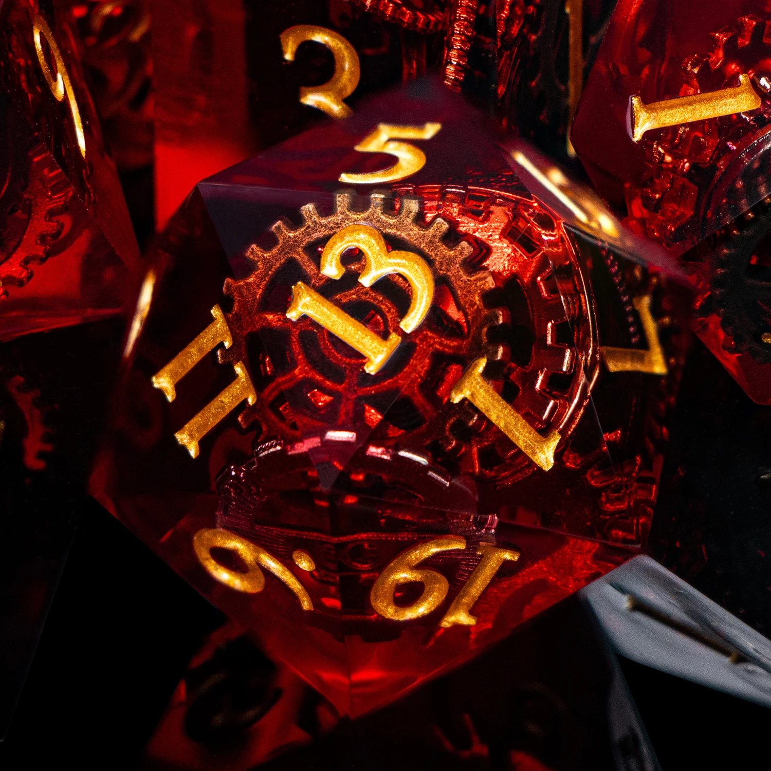 D20 Red Gear Dnd Resin Sharp Edge Dice Set D&D Dungeon and Dragon Pathfinder Dice D and D Polyhedral Role Playing Game Roll Dice
D20 Red Gear Dnd Resin Sharp Edge Dice Set D&D Dungeon and Dragon Pathfinder Dice D and D Polyhedral Role Playing Game Roll Dice