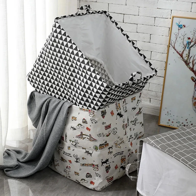 Очень большая сумка для хранения домашнего мусора из хлопка и льна со свежим принтом, пылезащитный органайзер для одежды, одеяло для общежития, сумка для отделки
Очень большая сумка для хранения домашнего мусора из хлопка и льна со свежим принтом, пылезащитный органайзер для одежды, одеяло для общежития, сумка для отделки