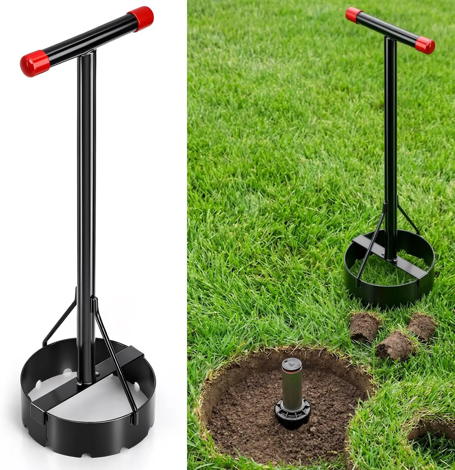 Sprinkler Donut Cutter 7 Inch Grass Trimmer Sod Cutter for Sprinkler Heads Steel Vinyl Coated Handle Efficient Lawn Care Tool for Precise Grass Cutting Around Sprinklers
Sprinkler Donut Cutter 7 Inch Grass Trimmer Sod Cutter for Sprinkler Heads Steel Vinyl Coated Handle Efficient Lawn Care Tool for Precise Grass Cutting Around Sprinklers