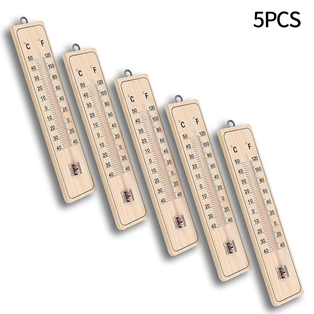 5Pcs Thermometer Outdoor Indoor Wooden Scale Thermometer Analog Room Garden Thermometer Set Temperature Meter Sensor
5Pcs Thermometer Outdoor Indoor Wooden Scale Thermometer Analog Room Garden Thermometer Set Temperature Meter Sensor