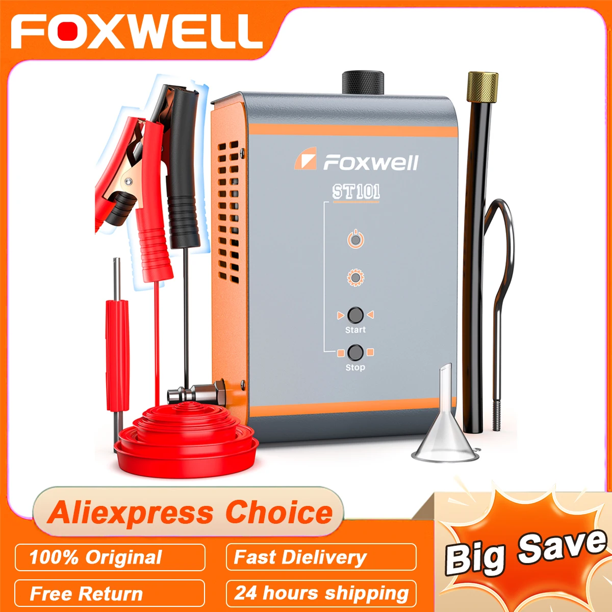 FOXWELL ST101 Детектор утечки дыма 0,5 фунта EVAP Тестер утечки дыма Машина Вакуумная топливная трубка Детектор утечки масла Автоматический инструмент
FOXWELL ST101 Детектор утечки дыма 0,5 фунта EVAP Тестер утечки дыма Машина Вакуумная топливная трубка Детектор утечки масла Автоматический инструмент