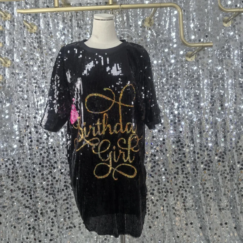 Runway Short Sleeve Sequin Streetwear Letter Loose Fashion T-Shirts Female Summer Hip Hop Night Club Tops Women's Clothing
Runway Short Sleeve Sequin Streetwear Letter Loose Fashion T-Shirts Female Summer Hip Hop Night Club Tops Women's Clothing