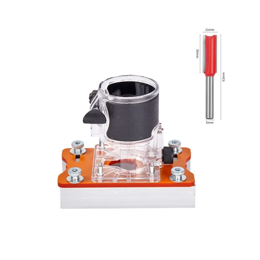 Woodworking Router Slotting Locator Adjustable Invisible Fasteners 2 in 1 Router Base Aluminum Alloy Efficient Slotting Bracket
Woodworking Router Slotting Locator Adjustable Invisible Fasteners 2 in 1 Router Base Aluminum Alloy Efficient Slotting Bracket