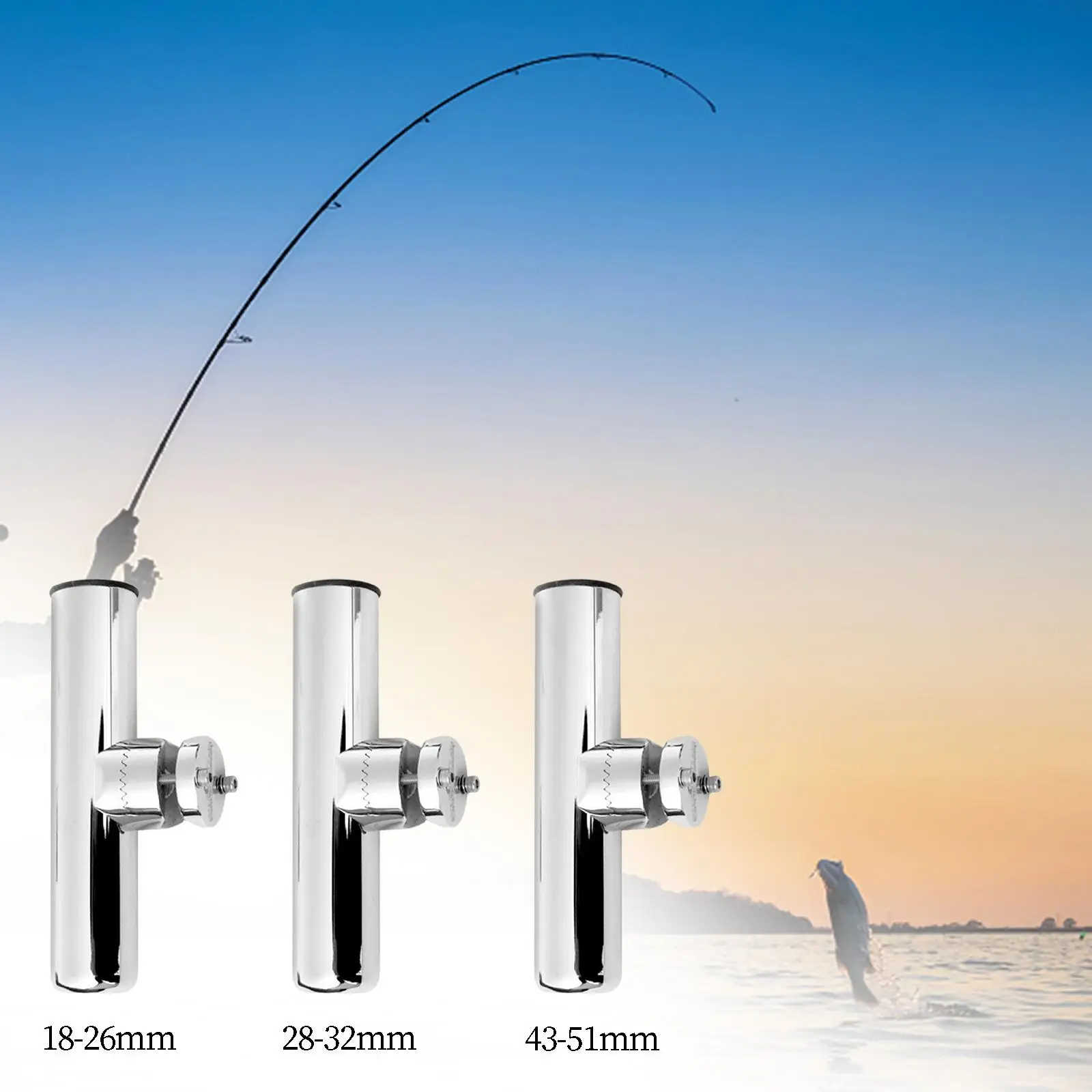 Clamp on Rail Fishing Rod Holder Bracket Rotating Bracket Supporting for
Clamp on Rail Fishing Rod Holder Bracket Rotating Bracket Supporting for