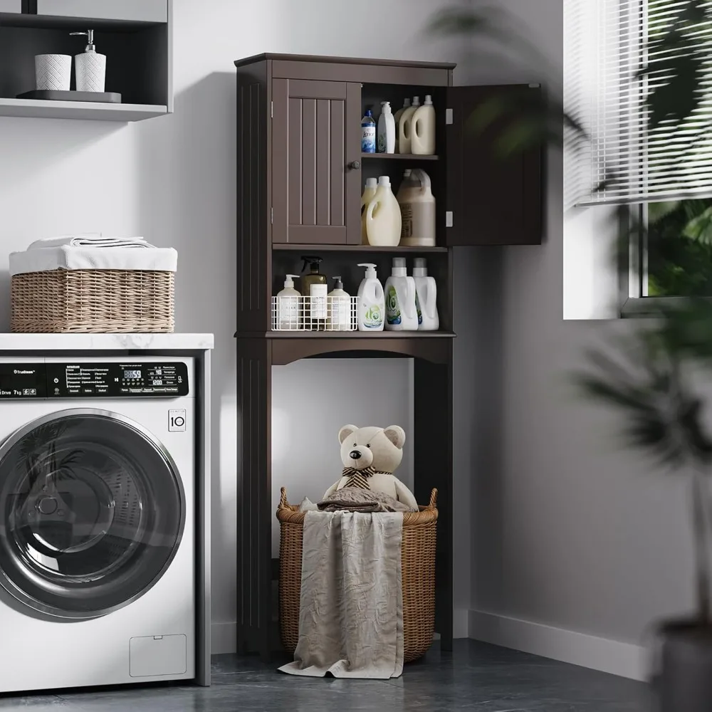 Hot-Sell!Espresso,Over The Toilet Storage Cabinet w/Open Shelf,Over Toilet Bathroom Organizer w/Adjustable Shelf&Double Doors
Hot-Sell!Espresso,Over The Toilet Storage Cabinet w/Open Shelf,Over Toilet Bathroom Organizer w/Adjustable Shelf&Double Doors