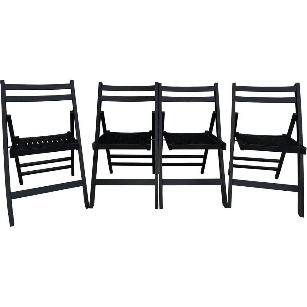 Set of 4 Solid Wooden Folding Chairs, Slatted Seats, Open Back, Stackable for Events, Portable, Suitable for Indoor and Outdoor
Set of 4 Solid Wooden Folding Chairs, Slatted Seats, Open Back, Stackable for Events, Portable, Suitable for Indoor and Outdoor