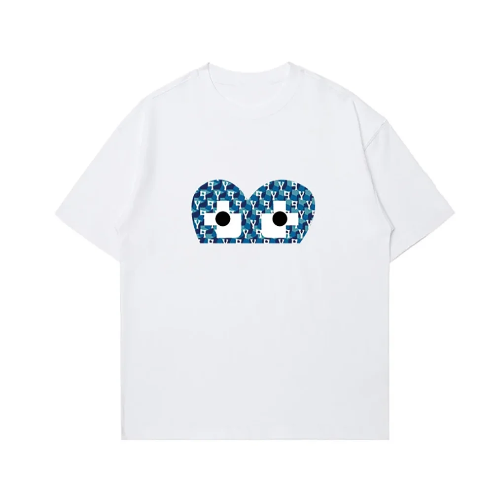 Summer High-Quality Short-Sleeved T-Shirt Unisex Cute Cartoon Eyes Printed Tee Casual Loose Love Trendy Top for Couples Tees
Summer High-Quality Short-Sleeved T-Shirt Unisex Cute Cartoon Eyes Printed Tee Casual Loose Love Trendy Top for Couples Tees