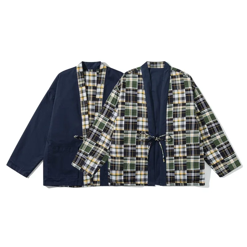 Double Side Wearable Jacket Men Japanese Streetwear Taoist Robe Loose Casual Vintage Kimono Jacket Spring Autumn Cardigan Coat
Double Side Wearable Jacket Men Japanese Streetwear Taoist Robe Loose Casual Vintage Kimono Jacket Spring Autumn Cardigan Coat
