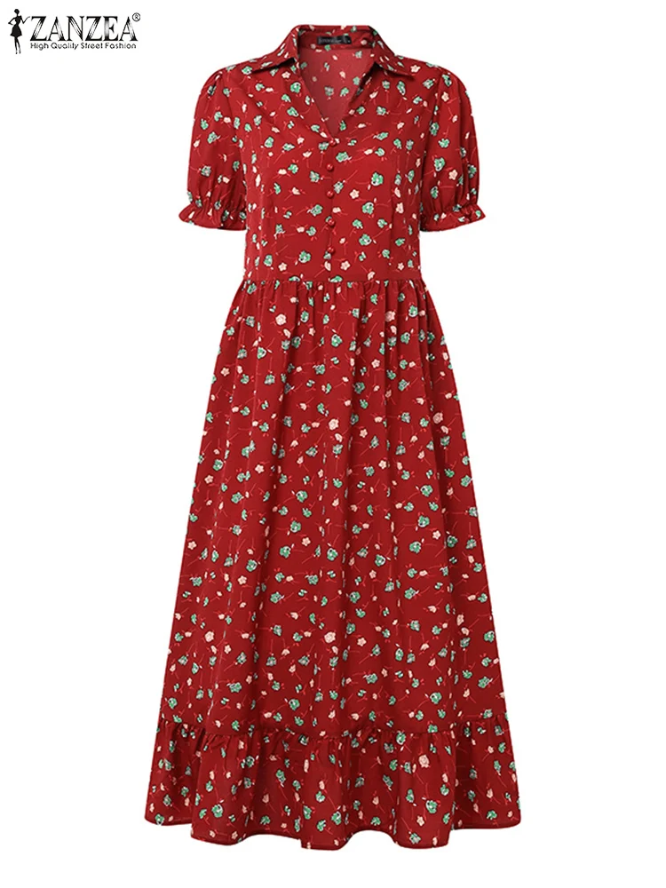 Plus Size 5XL ZANZEA Bohemian Floral Print Long Dress Women Summer Short Sleeve Vintage Maxi Vestido Casual Loose Beach Sundress
Plus Size 5XL ZANZEA Bohemian Floral Print Long Dress Women Summer Short Sleeve Vintage Maxi Vestido Casual Loose Beach Sundress