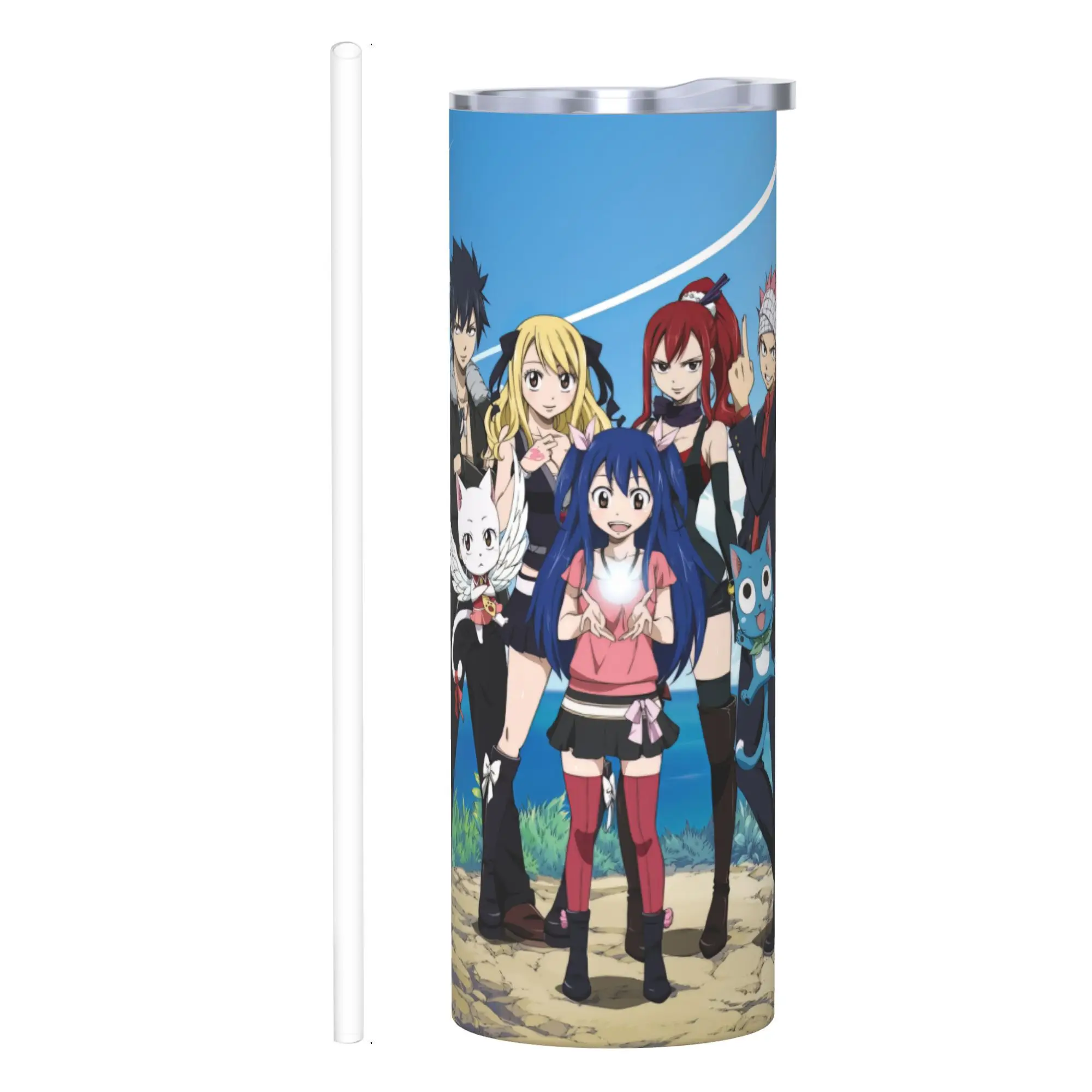 Stainless Steel 20oz Anime Insulated Cup, Fairy Tail Bottle Stainless Sport Outdoor Double Wall Insulated Bottles with Straw
Stainless Steel 20oz Anime Insulated Cup, Fairy Tail Bottle Stainless Sport Outdoor Double Wall Insulated Bottles with Straw 