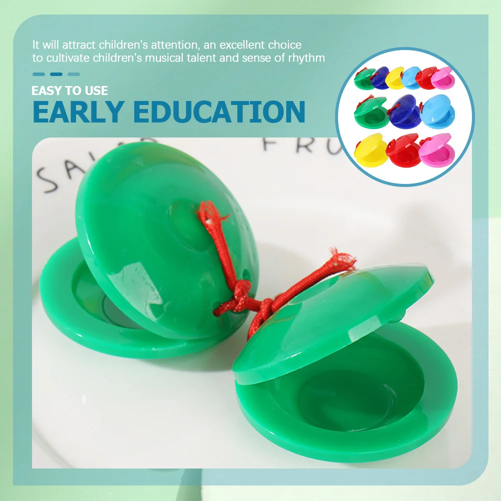 12Pcs Children's Musical Instruments Kids Castanets Plastic Finger Castanets Toddler Music Enlightenment Rhythm Training
12Pcs Children's Musical Instruments Kids Castanets Plastic Finger Castanets Toddler Music Enlightenment Rhythm Training