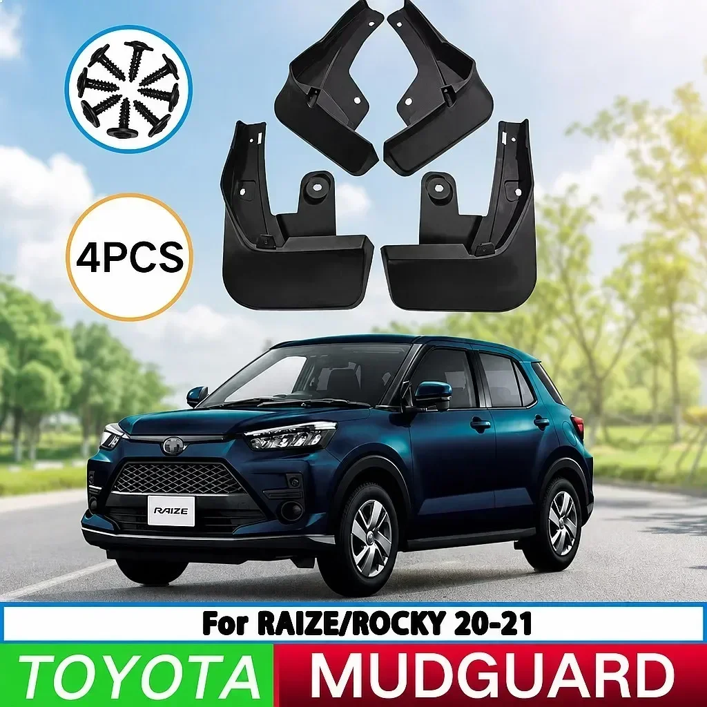 For Toyota Raize Rocky 2020-2021 Car Tire Fender Splash Guard Front Rear Wheel Mud Flaps 4Pcs
For Toyota Raize Rocky 2020-2021 Car Tire Fender Splash Guard Front Rear Wheel Mud Flaps 4Pcs