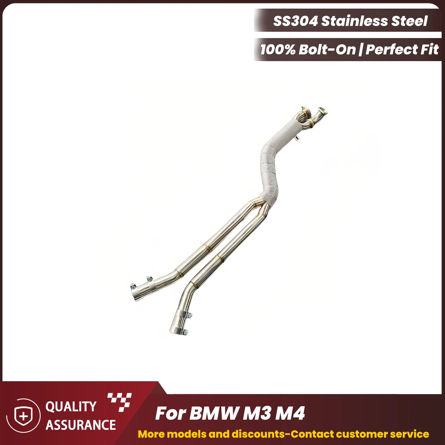 ECCF Sports Middle tube for BMW M3 M4 Aggressive Exhaust Sound High Flow Performance Upgrade
ECCF Sports Middle tube for BMW M3 M4 Aggressive Exhaust Sound High Flow Performance Upgrade