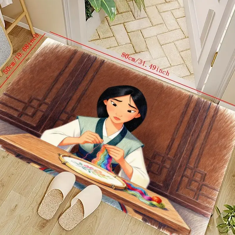 1PC Disney Mulan Princess Embroidering Scene Floor Mat, Vibrant Cartoon Character Area Rug, Soft Non-Slip Washable Home Decor Ca
1PC Disney Mulan Princess Embroidering Scene Floor Mat, Vibrant Cartoon Character Area Rug, Soft Non-Slip Washable Home Decor Ca