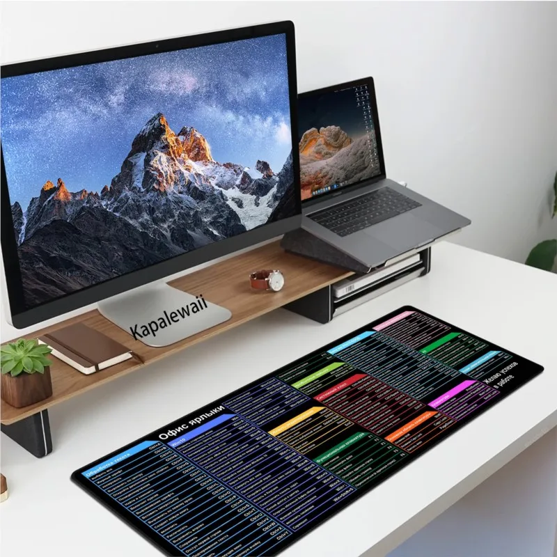 Russian Shortcuts Mouse Pad Notebook Large Locking Edge Keyboard Mousepad Desk Mat Non-Slip Rubber Base Stitched Edge 1000x500mm
Russian Shortcuts Mouse Pad Notebook Large Locking Edge Keyboard Mousepad Desk Mat Non-Slip Rubber Base Stitched Edge 1000x500mm