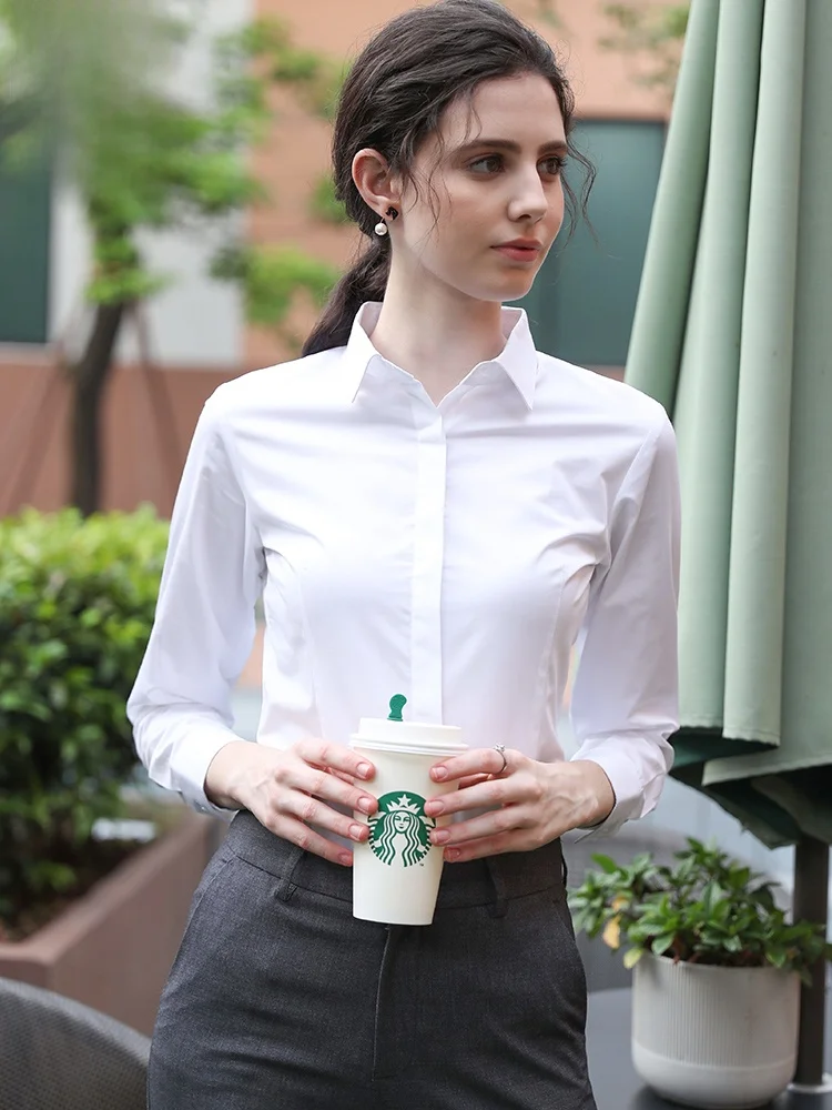 Romon Blue Shirt Women's Short Sleeve V-neck Professional Formal Workwear Commute Interview High-end Feelings Career Outfits
Romon Blue Shirt Women's Short Sleeve V-neck Professional Formal Workwear Commute Interview High-end Feelings Career Outfits