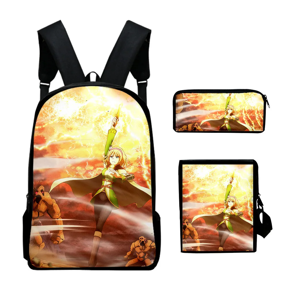 Cartoon In the Land of Leadale 3D Print 3pcs/Set pupil School Bags Laptop Daypack Backpack Inclined shoulder bag Pencil Case
Cartoon In the Land of Leadale 3D Print 3pcs/Set pupil School Bags Laptop Daypack Backpack Inclined shoulder bag Pencil Case