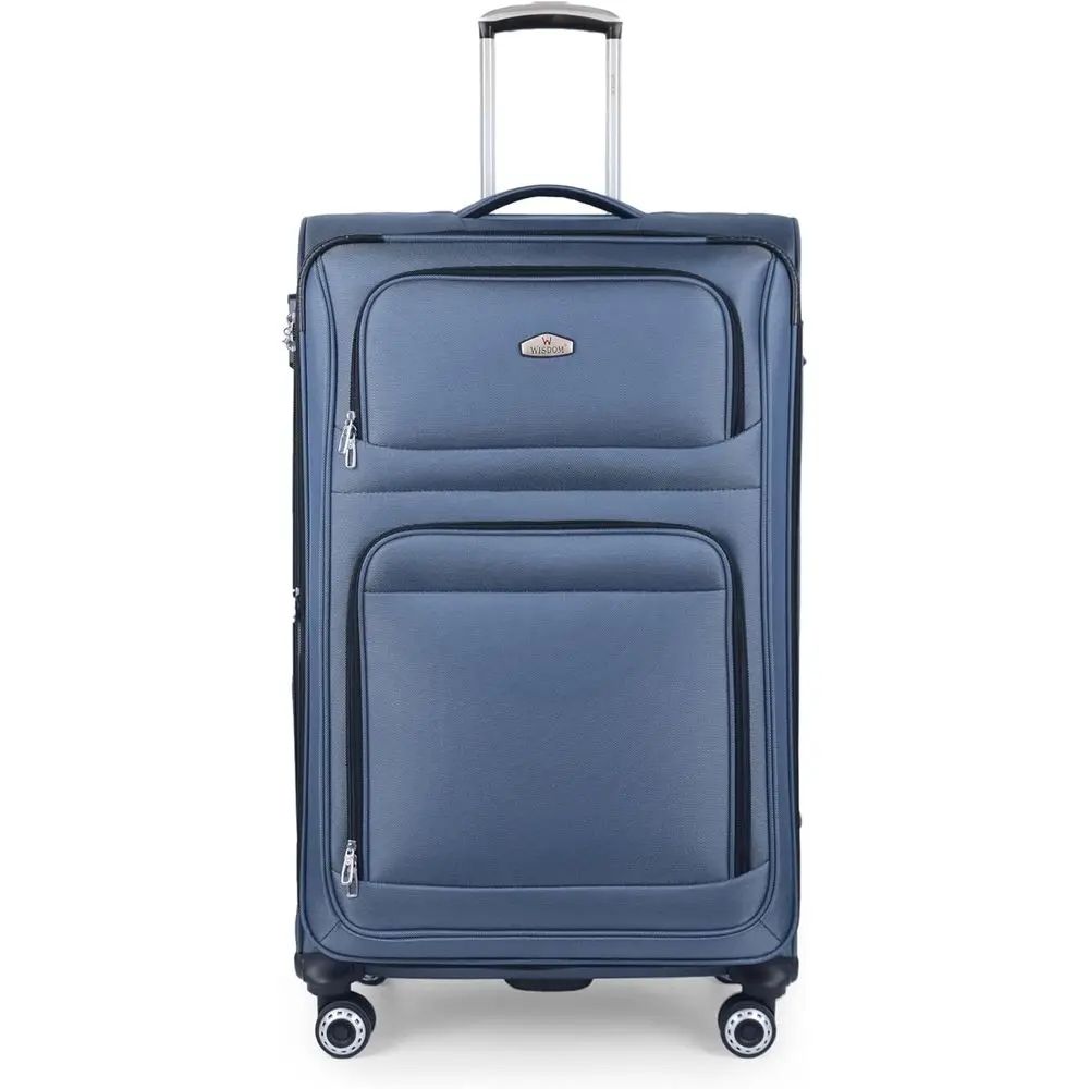 30 Expandable Spinner Suitcase with Combination Lock - Lightweight Blue Travel Luggage
30 Expandable Spinner Suitcase with Combination Lock - Lightweight Blue Travel Luggage