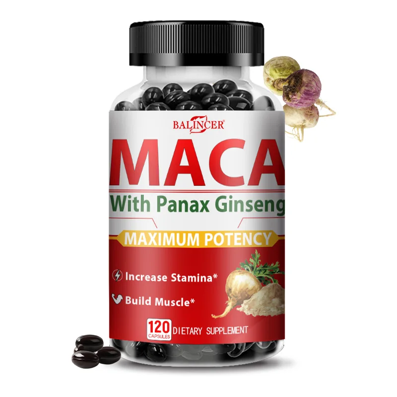 Maca Root Complex with Ashwagandha, Tribulus & Panax Ginseng - Herbal Support for Energy & Performance
Maca Root Complex with Ashwagandha, Tribulus & Panax Ginseng - Herbal Support for Energy & Performance