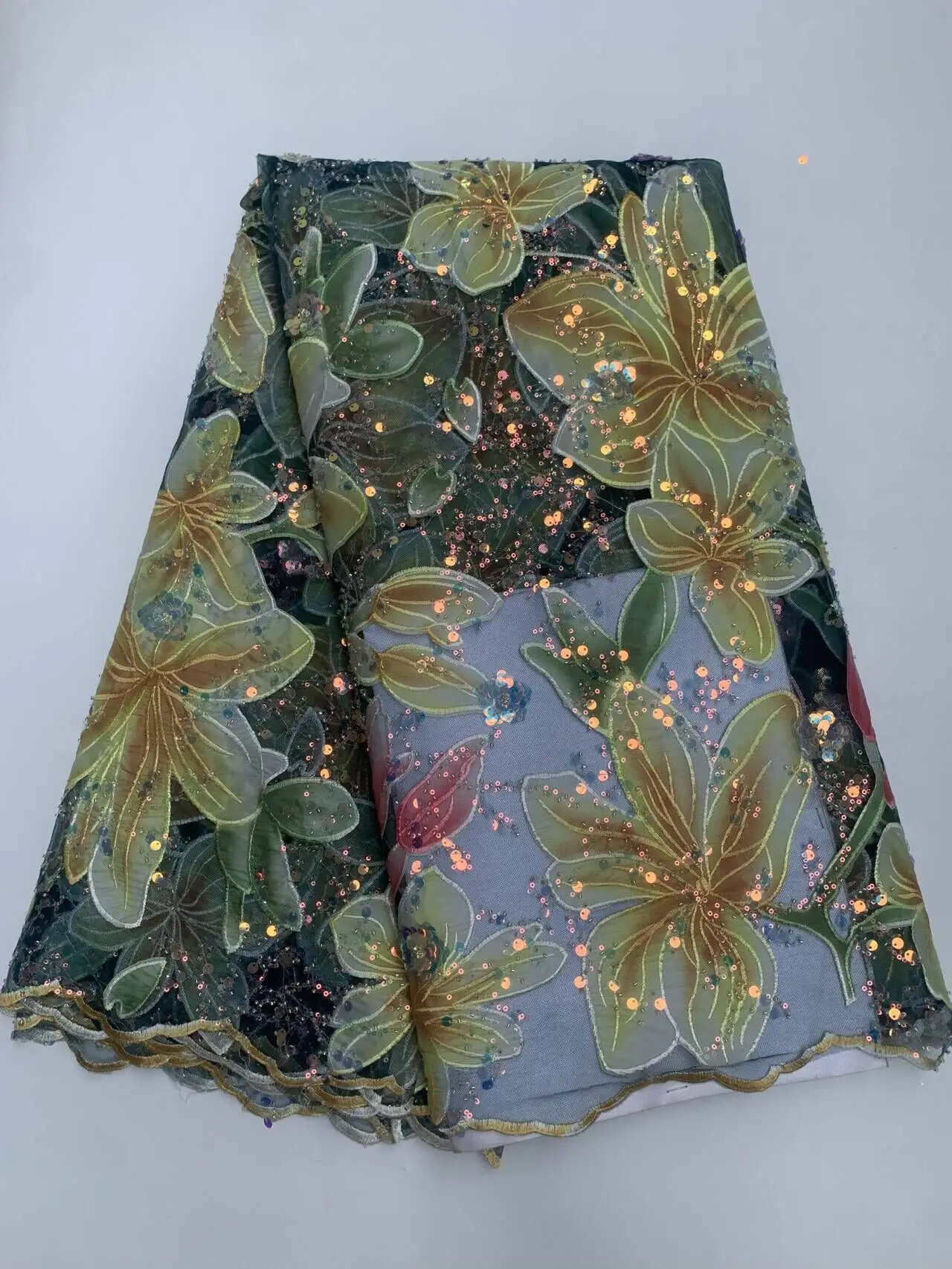 2026 Latest African Nigerian High Quality With Tulle Sewing Lace Fabric Guipure Embroidery Dresses Sequins 5Yards TY022
2026 Latest African Nigerian High Quality With Tulle Sewing Lace Fabric Guipure Embroidery Dresses Sequins 5Yards TY022